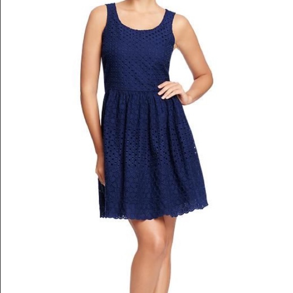 Navy Eyelet Dress from Old Navy